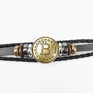 Fashion Antique Color Bitcoin Bracelet