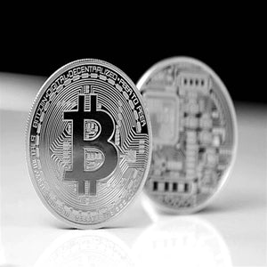 Bitcoins Physical Gold Coin with Crypto BTC