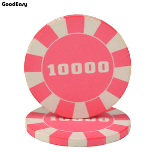 10g Ceramic Stripe Poker Chip T