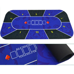 1.2m Texas Hold'em Tablecloth Rubber Mat Board Game Poker Table Top Digital printing Suede Casino Layout Poker Accessories