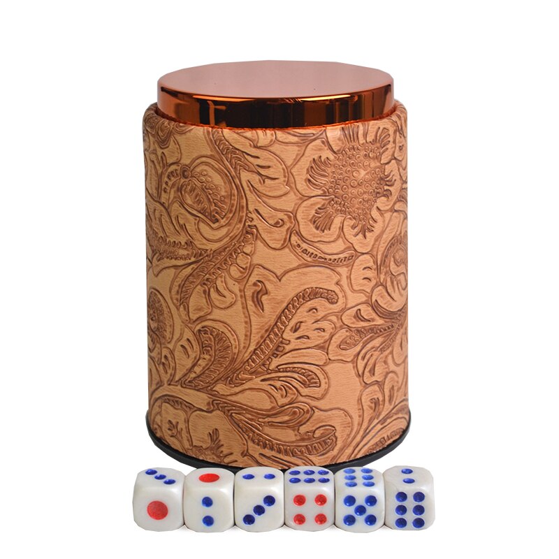  Dice Cup with Polyhedral Dice, Fashion Egyptian Dice