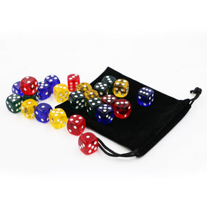 Acrylic Rounded Corners Transparent Dice