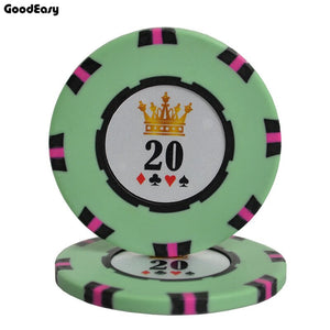Casino Entertainment Texas Hold'em Clay with Iron Poker Chips