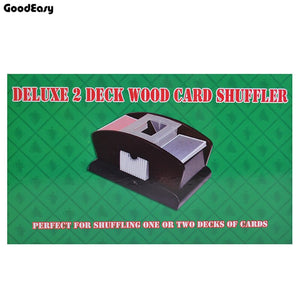 Deluxe 2 Deck Wood CARD SHUFFLER