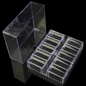 Transparent Poker Chip Set Tray