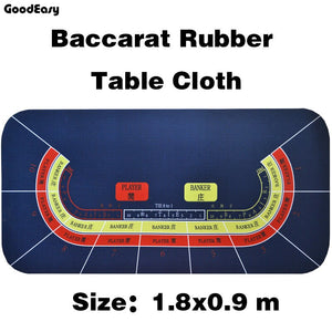 Baccarat Suede Rubber Casino Poker Tablecloth