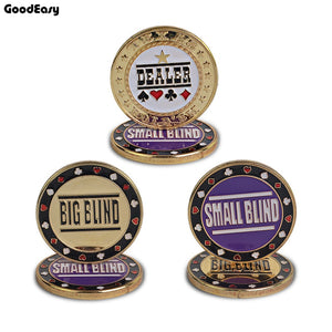 3PCS Casino Metal Texas Poker Chips