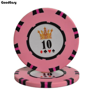 Casino Entertainment Texas Hold'em Clay with Iron Poker Chips