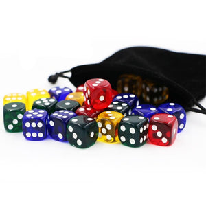 Acrylic Rounded Corners Transparent Dice