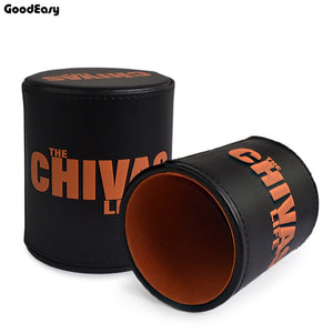 Casino Silencing Leather+Plastic+Flannel Dice cup