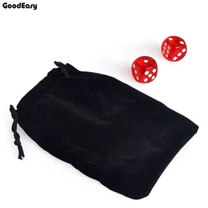 Portable Paper Mahjong playing cards set with 2 Acrylic dices&Flannelette bag