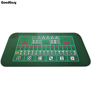 Green Rubber Texas Hold'em Poker Table Mat