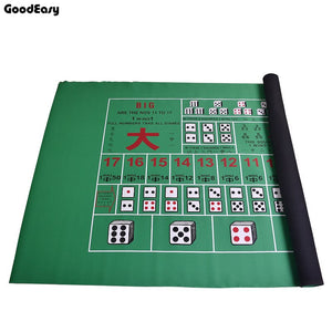 Square Green Texas Hold'em Poker Table Mat