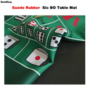 Green Rubber Texas Hold'em Poker Table Mat