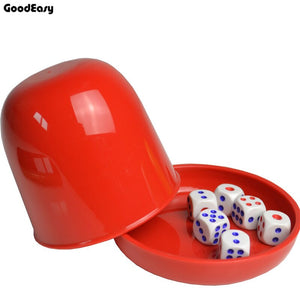 Plastic Poker Dice cup set