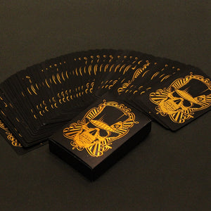 Skull Black Gold Poker