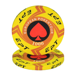 New EPT Ceramic Texas Poker Chips