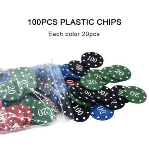 100Pcs Texas Poker Chip