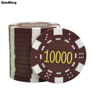 100Pcs Gilding Stamping ABS  Plstic Poker Chips