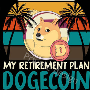 Funny Dogecoin Crypto Tin Sign Poster