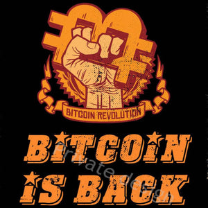 Crypto Bitcoin Is Back Tin Plates Sign Tin Poster