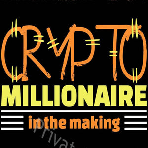 Crypto Millionaire Metal Tin Sign