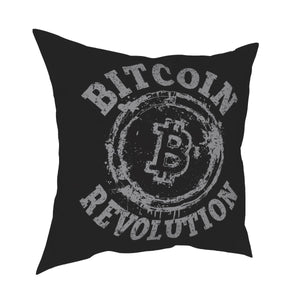 Bitcoin Revolution Throw Pillow Cover