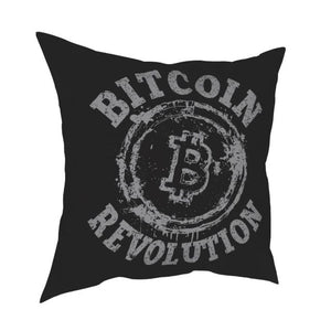 Bitcoin Revolution Throw Pillow Cover