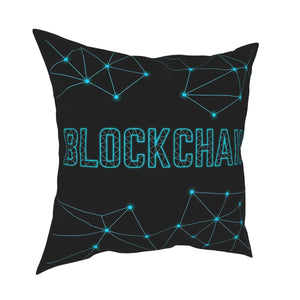 Blockchain Throw Pillow Cover Cushion