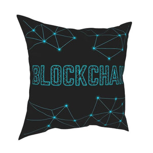 Blockchain Throw Pillow Cover Cushion
