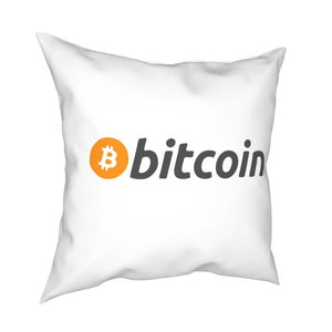 Bitcoin Square Pillow Cushion Cover