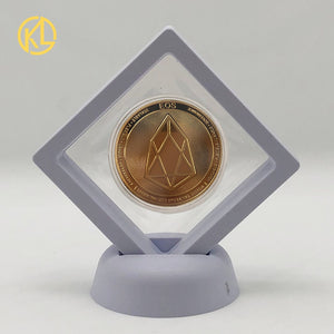 Gold Ada Cardano Crypto Metal  Bitcoin with Showing Stand