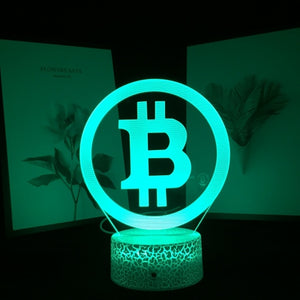 Bitcoin 3D Acrylic Table Lamp