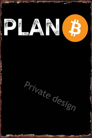 Crypto Bitcoin Is Back Tin Plates Sign Tin Poster