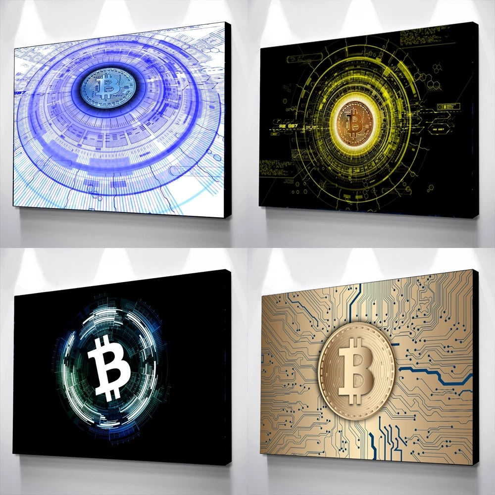 Bitcoin Milkshake Ruby' by Canvas Wall Art –