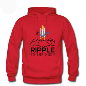 Unisex Amazing Ripple XRP To The Moon Printed Hoodie