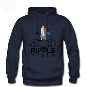 Unisex Amazing Ripple XRP To The Moon Printed Hoodie