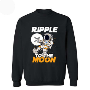 Men Ripple To The Moon Crypto Hoodie