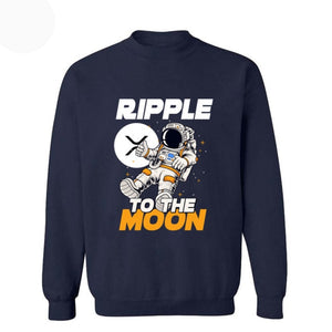 Men Ripple To The Moon Crypto Hoodie